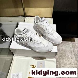 クロエ スニーカー スーパーコピー メッシュ＆レザー CHLOÉ KICK スニーカー ホワイトkid26KTneKb