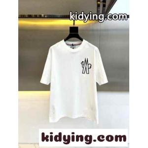シンプル クルーネック 半袖Tシャツ モンクレール スーパーコピー Tシャツ コピー ホワイトkid26OzS9zy