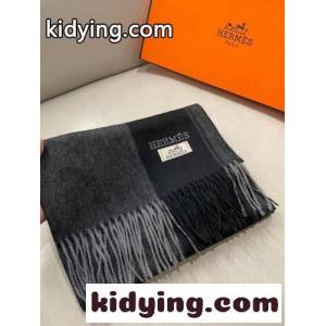 エルメス コピー スカーフ コピー シンプル 上品 カシミヤ マフラー ブラックkid26fimCOb