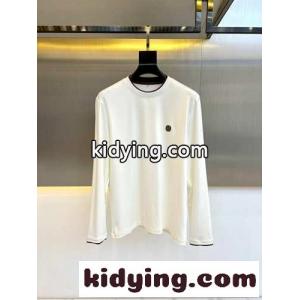 シンプル クルーネック 長袖Tシャツ エルメネジルド・ゼニア Tシャツ 偽物 ホワイトkid26ni8bum