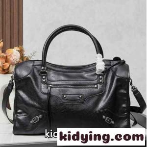 人気 LE CITY ラージ バッグ カジュアル バレンシアガ コピーブランド バッグ コピー ブラックkid26GLTL9z