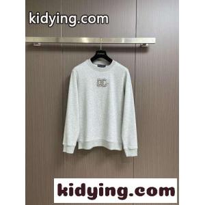 ドルチェ&ガッバーナ コピー Tシャツ コピー コットン クルーネック スウェットシャツ グレーkid26Cm05ni