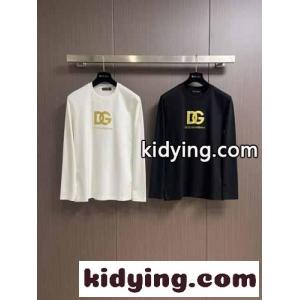 ベーシック ロゴプリント コットン 長袖Tシャツ ドルチェ&ガッバーナ コピー Tシャツ コピーkid26C8LnWb