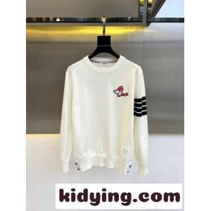 カジュアル お洒落 トムブラウン スーパーコピー セーター コピー クルーネック プルオーバー ホワイトkid26XnyySf