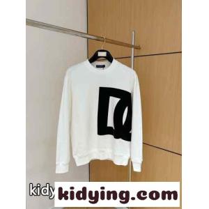 カジュアル DGロゴ ドルチェ&ガッバーナ スーパーコピー Tシャツ コピー コットン スウェットシャツ ホワイトkid26uyuuSr