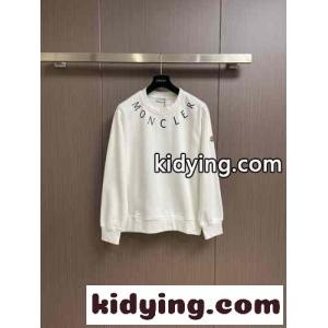 お洒落 ロゴプリント クルーネック スウェットシャツ モンクレール コピーブランド Tシャツ コピー ホワイトkid26H159TD