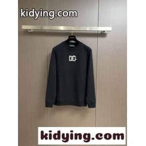 ドルチェ&ガッバーナ スーパーコピー Tシャツ コピー コットン クルーネック スウェットシャツ ブラックkid26CWHDeu