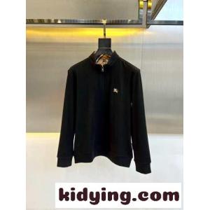 ハーフジップ フリース プルオーバー バーバリー スーパーコピー 長袖Tシャツ 偽物 ブラックkid2685TruC