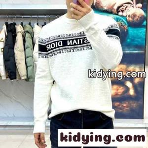 ロゴジャガード クルーネック ニット クリスチャン・ディオール ブランド コピー セーター コピー ホワイトkid26KT1nuq