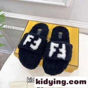 もこもこ お洒落 フェンディ コピーブランド サンダル コピー 秋冬サンダル ブラックkid26j4Hraq