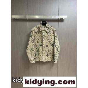 ルイヴィトン コピー ジャケット コピー モノグラムダブルフェイスウールシルクアンドカシミヤブレンドオーバーシャツkid268nqqGr