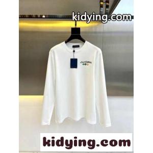 ベーシック 合わせやすい ルイヴィトン スーパーコピー Tシャツ コピー 快適 長袖Tシャツ ホワイトkid26yi0THn