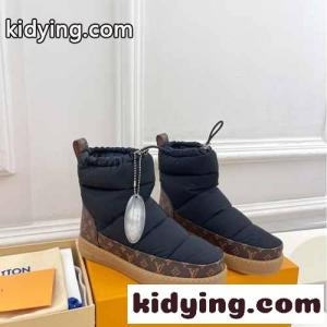 大人気❤LV クラウド･ライン アンクルブーツ ルイヴィトン ブランド コピー ブーツ コピー ブラックkid26HHTb4n