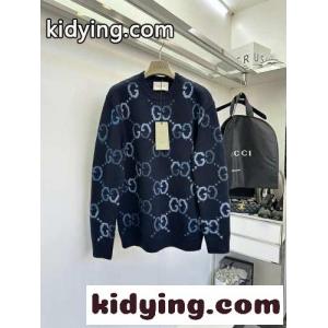 GG インターシャ ウール セーター グッチ ブランド コピー セーター コピー ユニセックスkid26eqi4ja
