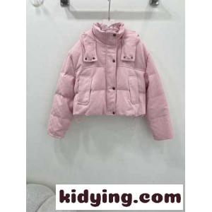 GGジャガード ショートダウンブルゾン グッチ スーパーコピー ダウンジャケット コピー ピンクkid26rO1fai