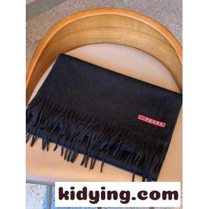 シンプル 上品 合わせやすい マフラー プラダ スーパーコピー スカーフ コピー ブラックkid26W55P1f