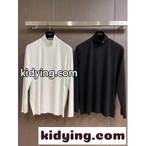 シンプル ハイネック トップス プラダ コピーブランド Tシャツ コピー 長袖Tシャツkid261vm41n