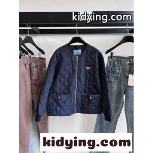 prada コピー ジャケットコピー トップス アウター 優雅 柔らかい 保温 暖かい シンプル ブルーkid26Tj0XHr