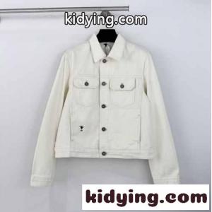 心地よい着用感 ディオール コピーの服コピー アウター ジャケット トップス デニム素材 暖かい 柔らかい ホワイトkid26amW9Lf