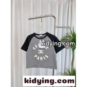 セリーヌ ブランド コピーtシャツ 安い偽物 トップス 純綿 半袖 カジュアル プリント 青春風 グレイkid26SXP95j
