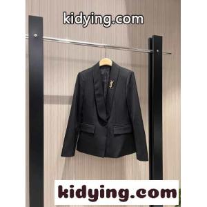 YSL セール開催中 サンローラン コピー 洋服コピー 通勤 ビジネス トップス 1点 シンプル ブラックkid2695nimC