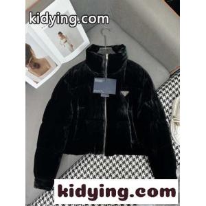 prada コピー ジャケット nissyスーパーコピー トップス アウター 柔軟 高品質 シンプル ハイネック ブラックkid26GX9jmm