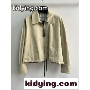 loewe ブランド コピー ムートン ジャケットスーパーコピー カジュアル アウター トップス 薄い シンプル ベージュ色kid26KDWXzy