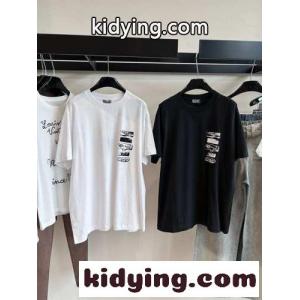 今季のおすすめディオール ブランド コピーtシャツコーデ偽物  暖かい トップス 半袖 柔らかい シンプル プリント ホワイトkid26bemWXb