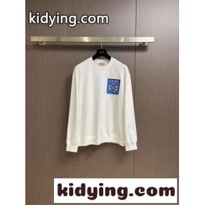 ユニセックス コットン スウェットシャツ ロエベ コピー Tシャツ コピー ホワイトkid26nGTPPr