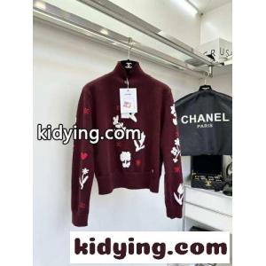 大人 可愛い ハイネック ニット プルオーバー シャネル コピー セーター コピー レッドkid26Xf0DOz