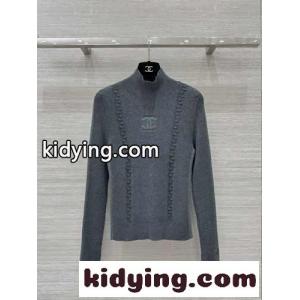 シンプル ハイネック リブニット シャネル ブランド コピー セーター コピー グレーkid26XLnSHj