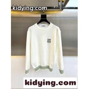 カジュアル おしゃれ ロゴ ニット ロエベ スーパーコピー セーター コピー ホワイトkid26OLfu0v