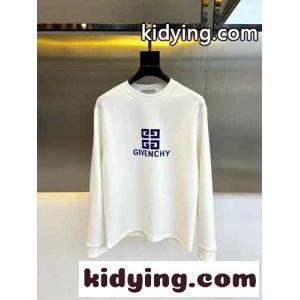 定番 カジュアル ロゴ コットン 長袖Tシャツ ジバンシィ コピー Tシャツ コピー ホワイトkid269fCO1z