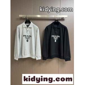 カジュアル ロゴ入り コットン ポロシャツ プラダ ブランド コピー Tシャツ コピー 上品kid26STLDKn