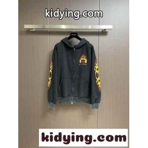BURNING UNITY ジップアップ フーディー バレンシアガ コピー パーカー コピー ブラックkid268bmyye