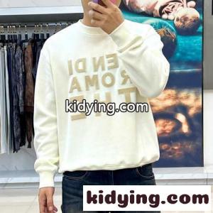カジュアル ロゴ入り フェンディ コピーブランド Tシャツ コピー スウェットシャツ ホワイトkid265TfqGb
