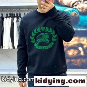 カジュアル プリント コットン スウェットシャツ バーバリー スーパーコピー Tシャツ コピー ブラックkid26OnqKjC