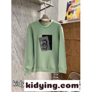 シンプル コットン スウェットシャツ エルメス コピー Tシャツ コピー グリーンkid269nuKTr