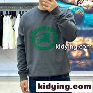カジュアル プリント コットン スウェットシャツ バーバリー コピー Tシャツ コピー グレーkid26mqmymq