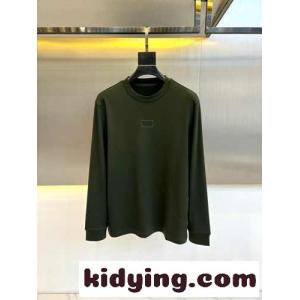 シンプル ストレッチ クルーネック 長袖Tシャツ フェンディ コピーブランド Tシャツ コピー グリーンkid26P1bWra