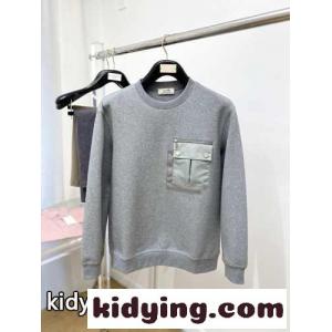 定番 カジュアル エルメス コピーブランド Tシャツ コピー クルーネック コットン スウェットシャツ グレーkid26f41TnC