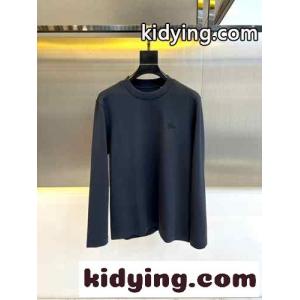 シンプル 合わせやすい クルーネック 長袖Tシャツ バーバリー コピーブランド Tシャツ コピー グレーkid26m4fCOf