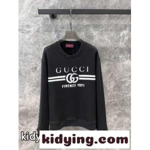定番 ロゴプリント コットン スウェットシャツ グッチ コピー Tシャツ コピー ブラックkid26Hnueqm
