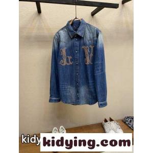 フィットロングスリーブデニムシャツ ルイヴィトン スーパーコピー シャツ コピー おしゃれkid26nuuuCy