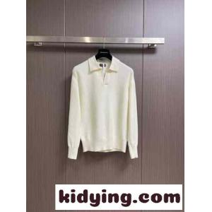 カシミヤ ニット ポロシャツ エルメネジルド・ゼニア ニット コピー ベージュkid26jqmWrq