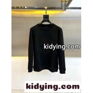 ヴェルサーチ コピーェ Tシャツ コピー シンプル ロゴ入り クルーネック スウェットシャツ ブラックkid26qqeiii