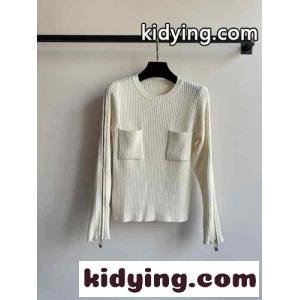 シンプル 上品 ウール ニット シャネル コピー セーター コピー クルーネック ホワイトkid26OfKHjm