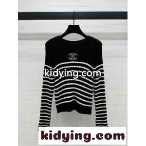 カジュアル 定番 ボーダー柄 シャネル コピー セーター コピー ブラックkid2609jmWv