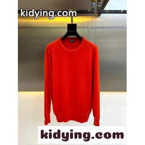 シンプル カシミヤ クルーネック エルメネジルド・ゼニア セーター コピー レッドkid26WvCSvi