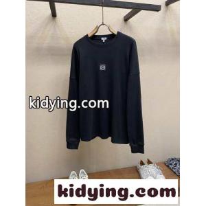 オーバーサイズフィット ロングスリーブTシャツ ロエベ コピー Tシャツ コピー ブラックkid26ny8Lne